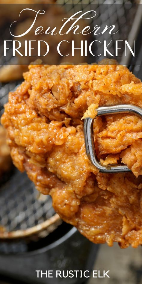 Southern Deep Fried Chicken, Fried Chicken Soaked In Buttermilk, Fried Chicken Mix Recipe, Flavorful Fried Chicken, Home Fried Chicken, Southern Oven Fried Chicken, Crispy Southern Fried Chicken, Grandma's Fried Chicken, Creole Fried Chicken