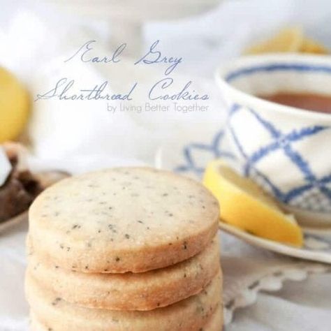 Earl Grey Shortbread Cookies, Earl Grey Shortbread, Autumn Sweets, Shortbread Cookies With Icing, Earl Grey Cookies, Downton Abbey Party, Scottish Shortbread Cookies, Tea Treats, Mopping The Floor