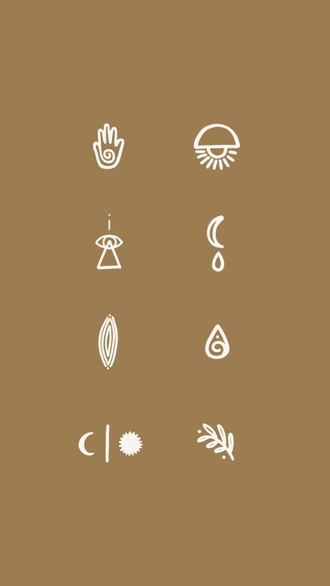 Nature Elements Symbols, Symbols Of Nature, Balance Icon Design, Tattoo For Designers, Sensory Illustration, Grounded Symbol, Earthy Symbols, Graphic Elements Branding, Four Elements Logo