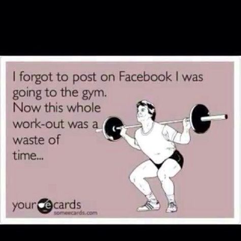 You can still post on Facebook later once you remember, duh.  No one else knows exactly when you went to the gym unless you told them or they were there, in which case, posting on Facebook becomes a moot point. (The only reason I'm not ridiculing this is because I comment about my workouts on Facebook when they're particularly eventful, too, so I have no right to talk. :P) Work Harder, Medical Help, Losing Everything, Phase 2, Can You Be, Team Player, Proud Of You, Chronic Illness, Saving Lives