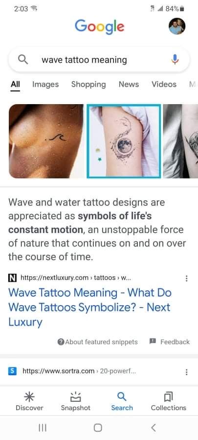 Waves Tattoo Meaning, Wave Meaning, Wave Tattoo Meaning, Water Tattoo, Ocean Tattoos, Petite Tattoos, Waves Tattoo, Tattoo Meaning, Life Symbol