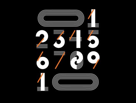 numbers by Gaze Olga on Dribbble 2023 Lettering Design Numbers, Graphic Design Numbers, 10 Logo Number, 20 Logo Design Number, Number Logo Typography, 2023 Number Design, Number Logos, Numbers Logo, Number Typography