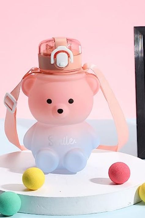 #water bottle #fashionable #lightweight Kawaii Cups, Gradient Color Design, Trendy Water Bottles, Desain Buklet, Cute Water Bottles, Water Bottle Design, Kids Water Bottle, We Bare Bears, Water Bottle With Straw