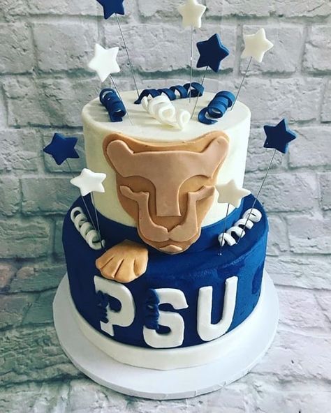 Penn State Cake, Grad Cakes, Penn State College, Dessert To Make, College Vision Board, School Cake, Diy Graduation Cap, Grad Ideas, Pennsylvania State University