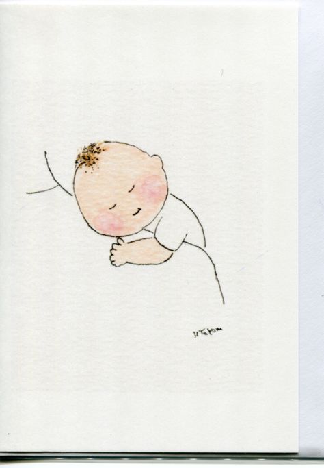 Baby Boy Cards Handmade, Newborn Card, Baby Cards Handmade, Baby Boy Cards, Baby Announcement Cards, Boy Illustration, Boy Cards, Baby Drawing