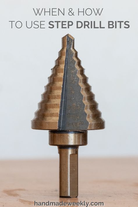 Drill Bits For Metal, Drill Bit, How To Cut Metal, Splitting Wood, Cool Welding Projects, Wood Drill Bits, Step Drill, Diy Nightstand, Welding Tools