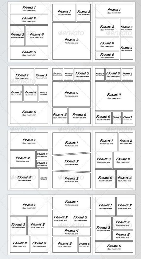 Manga Panel Drawing Reference, How To Read Manga Panels, How To Make Comic Panels, Manga Pages Drawing, How To Make Manga Panels, Comic Panel Template, Graphic Novel Layout Ideas, Comic Book Format, Comic Book Ideas Story