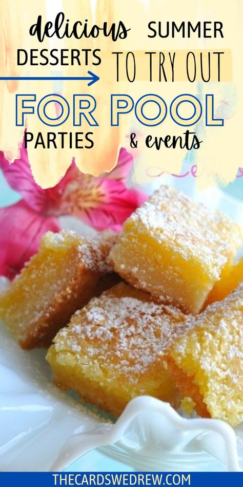 Pool Party Treats, Summer Dessert Ideas, Pool Party Food, Best Party Food, Amazing Desserts, Thanksgiving Food Desserts, Fruit Pizza, Summer Dessert Recipes, Summer Pool Party