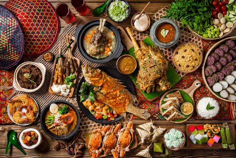 Food Flatlay, Hotel Buffet, Malay Food, Malaysian Cuisine, Berbuka Puasa, Tropical Food, Bali Resort, Thailand Food, Food Photography Inspiration