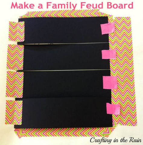 DIY Family Feud Game Board - for anti bullying bulletin board Youth Activity Ideas, Young Women Activity Ideas, Mutual Activity Ideas, Family Feud Board, Girls Activities, Mutual Activities, Youth Group Activities, Family Feud Game, Yw Activities