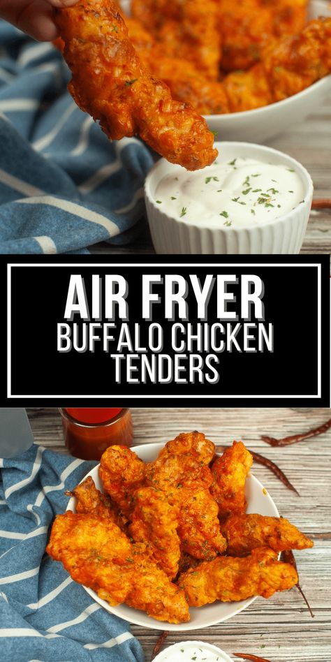 Chicken Tender Buffalo Recipes, Crispy Buffalo Chicken Tenders Air Fryer, Buffalo Crispy Chicken Wraps, Buffalo Chicken Fingers Air Fryer, Keto Buffalo Chicken Tenders, Buffalo Tenders Air Fryer, Best Chicken Tenders Recipe Air Fryer, Buffalo Sauce For Chicken Tenders, Homemade Buffalo Chicken Tenders