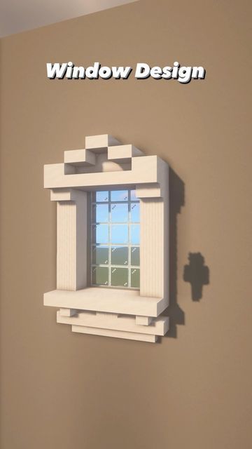 Rale | Design on Instagram: "Large Window Design #minecraft #minecrafttutorial #minecraftdesign #minecraftbuilds #foryou #fyp" Shandalers Minecraft, Bay Window Minecraft, Window Designs Minecraft, Window Minecraft Ideas, Window Design Minecraft, Minecraft Window Ideas, Windows Minecraft, Large Window Design, Minecraft Windows Design