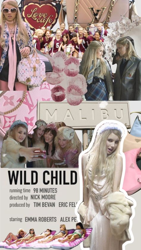 Poppy Moore Outfits, Wildchild Aesthetic, Poppy Moore Aesthetic, 2000s Collage, Poppy Moore, Wild Child Movie, Collage Pinterest, Early 2000s Movies, Fandom Aesthetic