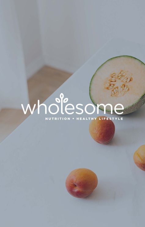 Healthy Illustration Art, Dietician Logo Design, Nutritionist Logo Design Brand Identity, Nutrition Graphic Design, Clean Design Graphic, Organic Food Branding, Healthy Food Logo Design, Healthy Logo Ideas, Nutrition Website Design