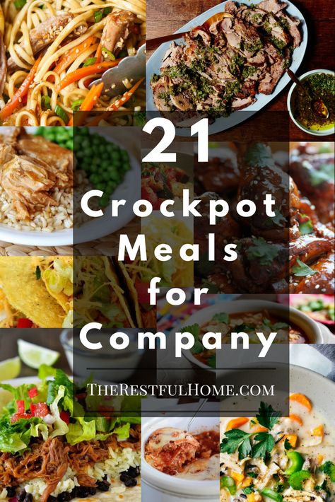 Crockpot Entree Recipes, What To Serve For Dinner Guests, Crockpot Meals For Hosting, Crockpot Complete Dinner, Crock Pot Dinner Party Recipes, Impressive Crockpot Dinner, What Can You Cook In A Crockpot, Dinners For Guests Main Dishes, Easy Dinners For Guests Main Dishes