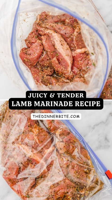 Say hello to your new juicy, tender, and delicious lamb marinade 😍! This mouthwatering recipe is perfect for weekend dinners or special events. You'll love the blend of aromatic spices and the tender, flavorful lamb it creates. Pin now and impress everyone with the most delicious lamb dish ever! 💖 Lamb Tips Recipes, Lamb Sirloin Steak Recipes, Lamb Flank Recipes, Lamb Kabob Marinade, Lamb Leg Marinade, Lamb Medallions Recipes, Lamb Marinade Grilled, Lambchop Recipes Dinners, Lamb Steaks Recipes