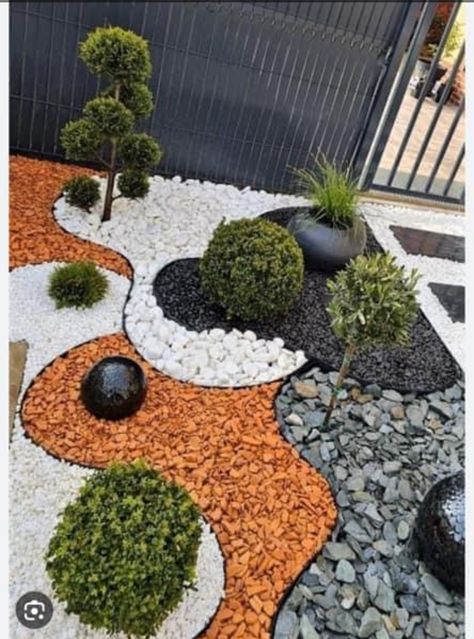 Sustainable Landscaping, Front Yard Design, Front Yard Garden Design, Front Yard Landscaping Simple, Rock Garden Landscaping, Front House Landscaping, Backyard Pool Designs, Front Yard Garden, Yard Design