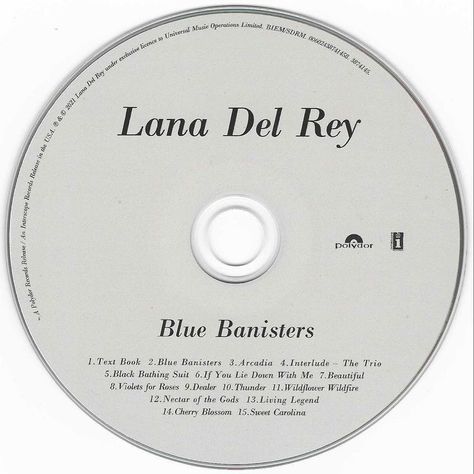 Lana Del Rey Vinyl Png, Lana Del Rey White Background, Alice Longbottom Ii, Lana Del Rey Cd, Iphone Decor, Lanadelrey Aesthetic, Posters Bedroom, Blue Banisters, Lana Del Rey Vinyl