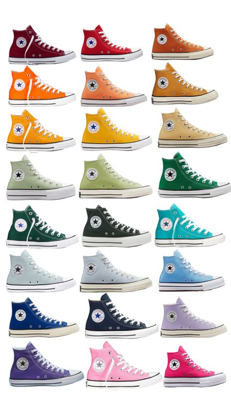 Converse Summer, Cute School Fits, Converse Collection, Cute Converse Shoes, Custom Sneakers Diy, Girls Room Design, Cute Converse, Pretty Sneakers, Converse Star