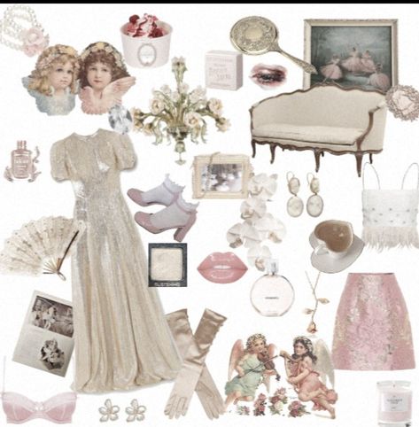 Angelcore outfit and inspo ♡ Angelcore Aesthetic Outfits, Angelcore Fashion, Angelcore Outfits, Rococo Outfit, Angelcore Aesthetic, Outfit Classy, Angel Outfit, Princess Core, Tomboy Style Outfits