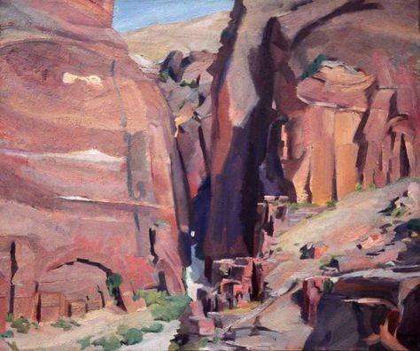 Bab-Es-Siq, Petra (1924), David Bomberg | Painting of Petra … | Flickr Paintings Christian, David Bomberg, Sculpture David, Walker Art, Gallery Of Modern Art, National Portrait Gallery, Landscape Artwork, Art Uk, Landscape Drawings