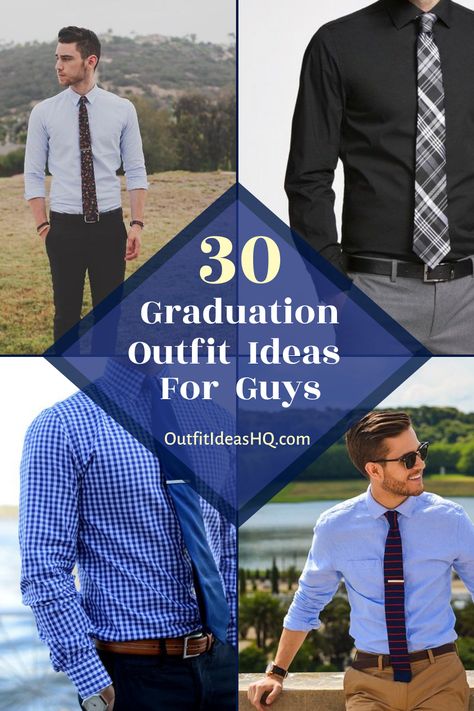 Top 30 Best Graduation Outfits for Guys https://outfitideashq.com/top-30-best-graduation-outfits-for-guys/ Graduation Outfit Ideas High School, High School Graduation Outfit, Graduation Outfit Ideas University, Outfit Graduacion, Graduation Pictures Outfits, Men Graduation Outfit, Mens Prom, Graduation Outfit College, Graduation Attire