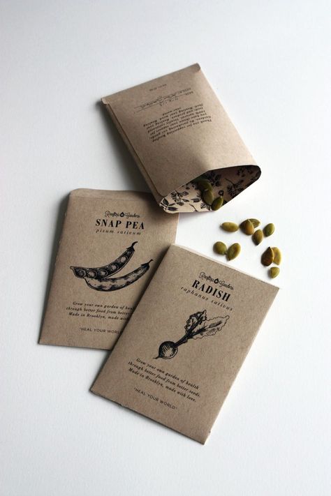 Packaging of the World: Creative Package Design Archive and Gallery: Rooftop Gardens Packaging (Student Project) Rooftop Gardens, Seed Packaging, Eco Packaging, Cool Packaging, Graphic Design Packaging, Tea Packaging, Packing Design, Student Project, Paper Packaging