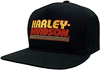 Black Harley Davidson, Five Panel, Harley Davidson Men, Text Logo, Outfits With Hats, Orange And Yellow, Solid Black, Wisconsin, Baseball Cap