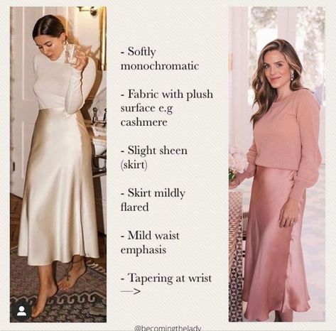 Elegant Whimsical Style, Classic Romantic Style Kibbe, Kibbe Romantic Classic Outfits, Ethereal Romantic Outfit, Dresses For Theatrical Romantic, Light Summer Soft Classic, Soft Classic Outfits Summer, Soft Autumn Romantic Kibbe, Sage Feminine Archetype Outfits