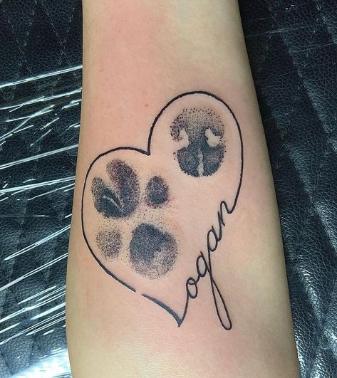 Maiah Kiana on Instagram: “A pet memorial from today 🐾 . . . . . #paw #pawprinttattoo #dognose #petmemorialtattoo #hearttattoo #walkinswelcome #forearmtattoo…” Paw Print Tattoo On Hand, Cool Paw Print Tattoos, Pet Paw Print Memorial Tattoo, Pet Memorial Tattoo Nose Print, Nose And Paw Print Tattoo, Paw Print And Nose Print Tattoo, Pet Nose Tattoo, Dog Nose And Paw Tattoo, Paw Print With Halo Tattoo