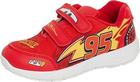 Cars Shoes Disney, Lightning Mcqueen Shoes, Cute Lightning Mcqueen, Carnaval Inspo, Flash Mcqueen, Car Outfit, Lighting Mcqueen, Car Shoe, Basket Sport