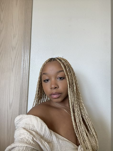 Colour 27 And 613 Knotless Braids, 613 Blonde Braids, 613 Twist, Bleach Blonde Box Braids, 27 And 613 Box Braids, Short Blonde Knotless Braids, 1b/613 Knotless Braids, Color 613 Knotless Braids, Color 613 And 27 Box Braids