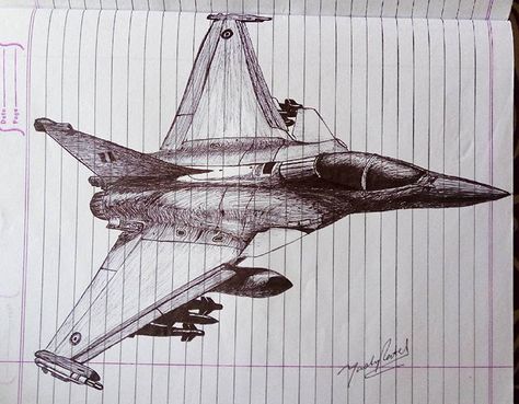 Dassault Rafale.. A French Twin Engine, canard delta wing, multirole fighter aircraft.. Also a new member of the Indian Air Force #art #artist #artwork #artpainting #artsketches #artdrawings #artistsignature #blackandwhite #sketch #sketching #sketch_dailydose #sketchbook #proartists #blackpen #aircraft #airplane #jetfighter #french #indian Indian Air Force Drawing, F22 Drawing, Air Plane Drawing, Fighter Jet Drawing, Spaceships Design, Plane Sketch, Aircraft Drawing, Aircraft Sketch, Airplane Outline