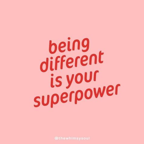 Being Different Is Your Superpower - embrace your "flaw" they are what make you special! #quote #bodypositive Life Motto, Love Your Body Quotes, Body Positive Fashion, Body Quotes, Body Positive Quotes, Motivational Quotes For Women, Being Different, Different Quotes, Special Quotes