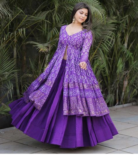 Chaniya Kurti Designs, Saree To Frock Designs For Women, Chaniya Pattern, Chaniya Choli From Saree, Net Saree Reuse Ideas, Kurti Lehnga Design, Anarkali Suit Pattern, Saree To Anarkali Dress Pattern, Sarara Dress Indian Weddings