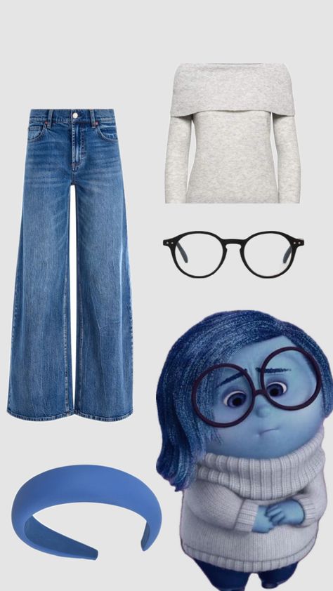 #sadnesss #insideout #disney #disneybound #outfitinspo #beauty #outfit Trendy Halloween Costumes, Inside Out 2, Halloween Costume Outfits, Halloween Costumes For Teens, Trendy Halloween, Disney Shirts, Dance Wear, Pixar, Inside Out