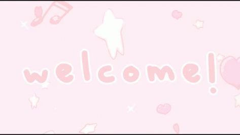 Pink Bunny Banner Discord, Pink Kawaii Gif, Welcome Gif Discord, Welcome Banner Discord, Discord Welcome Banner, Welcome Discord, Pink Gif Banner, Pink Banner Gif, Pink Egirl