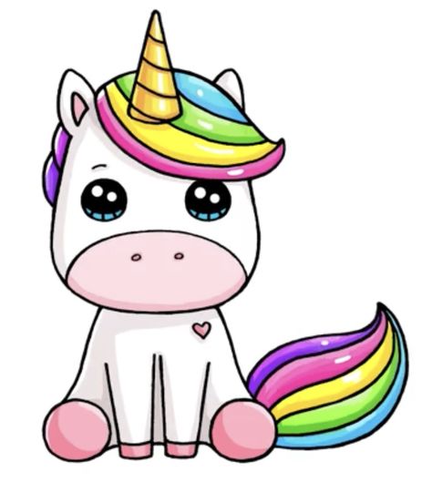 Animated Unicorn, Cute Drawing Images, Unicorn Picture, Unicorn Images, Easy Drawing Steps, Unicorn Drawing, Unicorn Pictures, Meaningful Drawings, Cartoon Unicorn