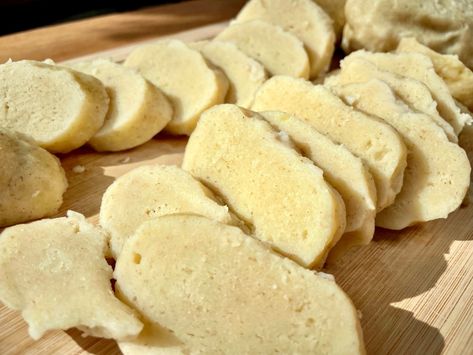 Czech Potato Dumplings – Bramborové Knedlíky Potato Dumpling, Potato Dumplings Recipe, Cream Of Wheat Dumplings, Polish Drop Dumplings, German Potato Dumplings, Czech Bread Dumplings, Czech Dumplings Recipe, Czech Dumplings, Potato Dumplings Norwegian