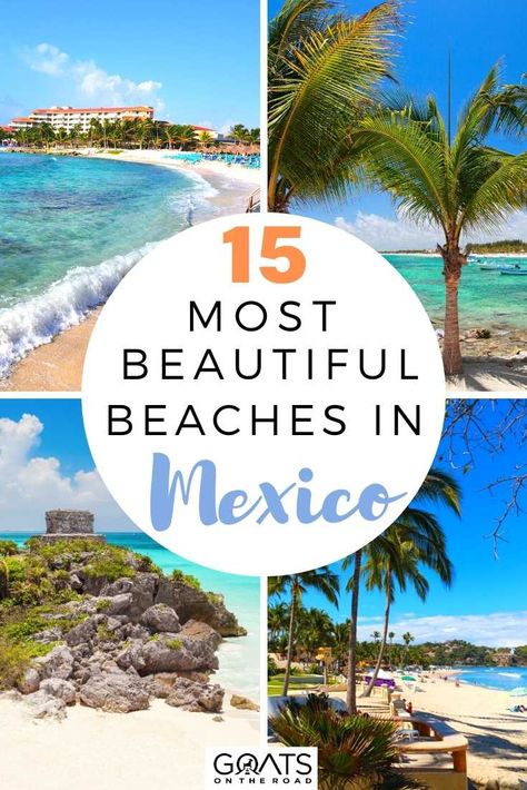 Are you making list of best beaches in Mexico for your itinerary? These Mexico beaches stand out from the rest, here are 15 most beautiful beaches in Mexico you must-see and relax with their natural beauty! | #vacation #bucketlist #travel Birthday Vacay, Mexico Vacation Destinations, Beaches In Mexico, Best Beaches In Mexico, Beach In Mexico, Mexico Itinerary, Mexico Beaches, Clear Beaches, Best Beaches To Visit