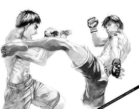 Anime Boxing, Boxing Pose, Sports Manga, Martial Arts Manga, Poses Manga, Action Pose Reference, Sketch Poses, Pencak Silat, Combat Art