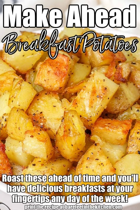 Potluck Breakfast Potatoes, Easy Breakfast Hashbrowns, Breakfast Potatoe Casserole Easy, Breakfast Potatoes Make Ahead, Easy Breakfast Potatoes For A Crowd, Potatoes For Brunch Breakfast, Best Brunch Potatoes, Roasted Potatoes For Breakfast, Freezer Breakfast Potatoes