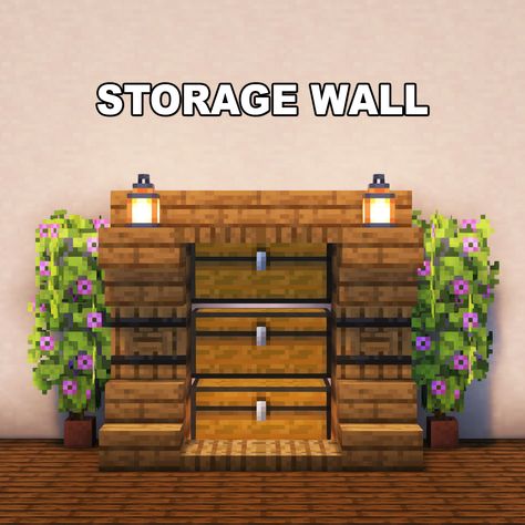 Minecraft Storage Wall ✅ Follow for OP Minecraft Builds 📢 Share with your Friends 💬 Rate this Build 1-10 🔖Tags 🔖 #minecraft #minecraftbuilds #minecrafters #minecraftpe #minecraftmemes #mınecraftideas #minecraftbuild #minecraftbuilding #minecraftbuilding #minecrafttutorial #minecraftonly #mcpe #minecraftpc #minecraftcreations #minecraftdaily #minecraftdesign #minecraftjava #minecrafts #minecraftyoutuber #gaming Chest Wall Minecraft, Storage Wall Minecraft, Tv Stand Minecraft, Wooden Wall Minecraft, Mc Wall Design, Minecraft Message Board, Bunk Beds Minecraft, Minecraft Town Hall Interior, Wall Minecraft Designs