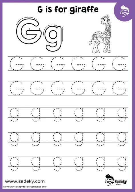 Free Printable Letter G Worksheets For Preschoolers | Sadeky Letter G Printables Free, G Letter Worksheet, Letter G Worksheets For Kindergarten, Letter G Preschool Activities, Letter Gg Worksheets, Letter G Crafts For Toddlers, G Is For, G Worksheets Preschool, Letter G Worksheets For Preschool