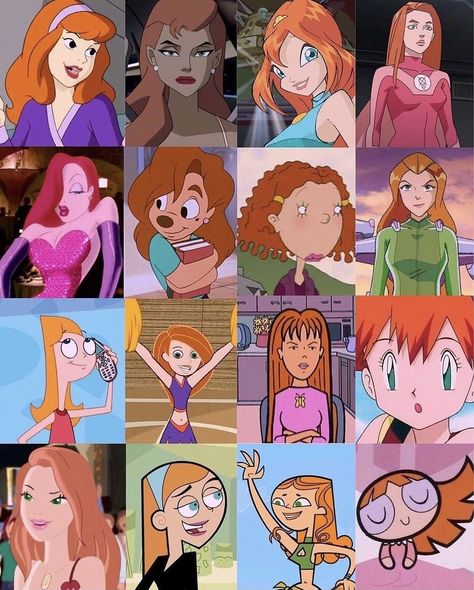 Red Head Cartoon, Characters With Red Hair, Red Hair Cartoon, Redhead Characters, Hulk Character, Hair Cartoon, Character Types, Characters Female, Female Cartoon Characters