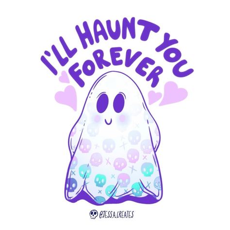 I’ll haunt you forever 👻👻👻 . . . #love #valentine #valentines #ghost #cuteghost #spooky #funny #spookycute #spookyseason #spookyart #cute Creepy Cute Quotes, Spooky Love Quotes, Ghost Love, Spooky Love, Halloween Love Quotes, Cute Ghost Quotes, Horror Love Quotes, Ghost Valentines, Creepy Cute Valentines