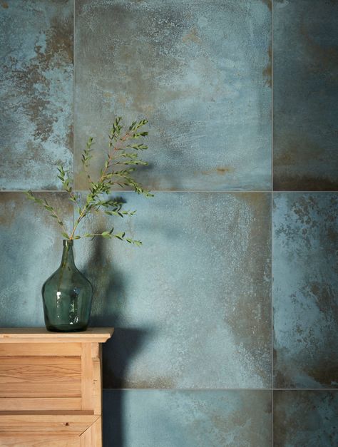 Blue Green Tile, Stone Tile Bathroom, Inspiration Reference, Tiled Wall, Mandarin Stone, Copper Tiles, Bathroom Inspiration Decor, Blue Tiles, Porcelain Tiles