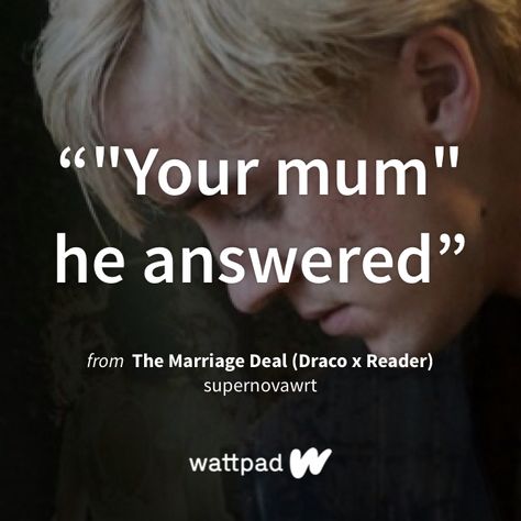 I'm reading "The Marriage Deal (Draco x Reader)" on #Wattpad #fanfiction. Draco Imagines Cute, Tom Felton Imagines, Draco Malfoy Wattpad, Draco X Reader, Draco Malfoy X Reader, Draco Malfoy Headcanon, Harry Potter Wattpad, Draco Malfoy Fanfiction, Tom Felton