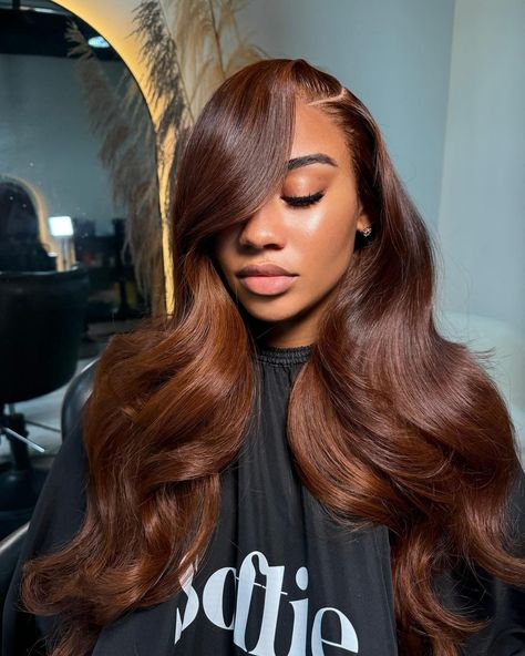 IG: dejastylez Sewin Weave, Frontal Wig Hairstyles, Hd Lace Wig, Wig Styling, Quick Weave Hairstyles, Women's Wigs, Quick Weave, Body Wave Hair, Dye My Hair