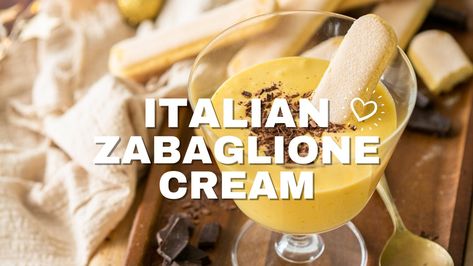 Zabaglione - Authentic Zabaione Cream Italian Christmas Desserts, Italian Christmas, Christmas Dessert, Fresh Berries, 3 Ingredients, Christmas Desserts, Custard, Sweet Tooth, Dessert